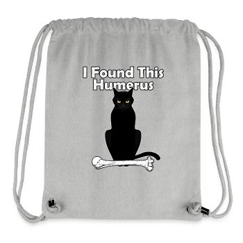 Ich habe diese Humerus-Katze gefunden - Stanley/Stella recycelter Gym Bag - Grau meliert - Vorne