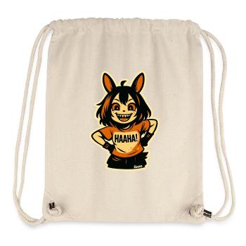 Le Loup Sprite de Minuit - Sac à cordon recyclé Stanley/Stella - blanc naturel - Devant