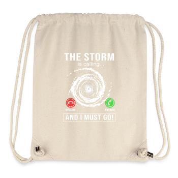 Meteorologe Wetter Meteorologie - Stanley/Stella recycelter Gym Bag - Naturweiß - Vorne