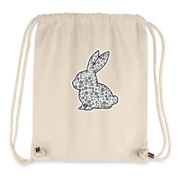 Heavy Metal Osterhase Rocker Ostern Hardcore Hase - Stanley/Stella recycelter Gym Bag - Naturweiß - Vorne