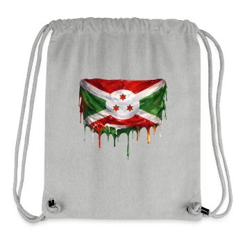 Burundi Flag Kunst - Stanley/Stella recycelter Gym Bag - Grau meliert - Vorne