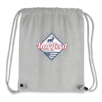 Hartford, a city in Connecticut, United States - Stanley/Stella Recycled Gym Bag - heather grey - Front