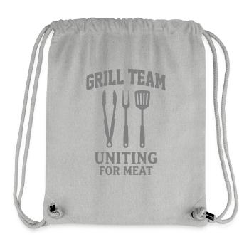 GRILL TEAM UNITING FOR MEAT BBQ Grafik - Stanley/Stella recycelter Gym Bag - Grau meliert - Vorne