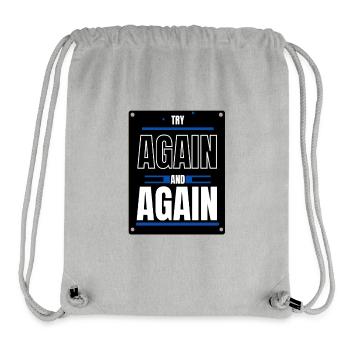 Try again - Stanley/Stella Recycled Gym Bag - heather grey - Front