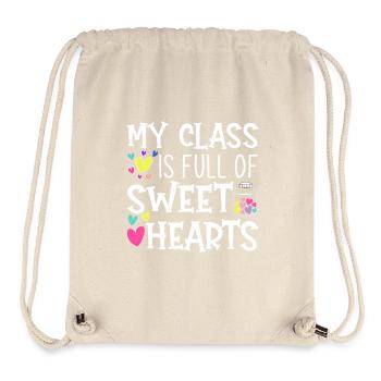 Sweet Hearts in Classroom - Stanley/Stella Recycled Gym Bag - natural - Front