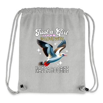 Nazca Tölpel Mädchen Nazca Booby - Stanley/Stella recycelter Gym Bag - Grau meliert - Vorne