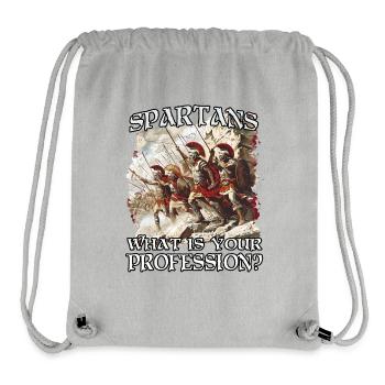 Glorreiche Krieger Spartas König Leonidas T 300 Kr - Stanley/Stella recycelter Gym Bag - Grau meliert - Vorne