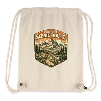 Take The Scenic Route Vintage Hiking Adventure - Stanley/Stella recycelter Gym Bag - Naturweiß - Vorne