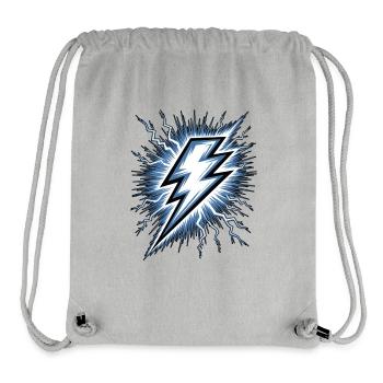 Lightning Lightning Thunderstorm Current Storm - Stanley/Stella Recycled Gym Bag - heather grey - Front