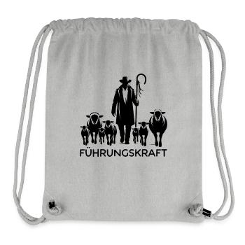 Führungskraft Schafe Hirte Geschenkidee Humor - Stanley/Stella recycelter Gym Bag - Grau meliert - Vorne