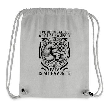Dad Father Son Gift Idea Called A Lot Of Names - Stanley/Stella Recycled Gym Bag - heather grey - Front