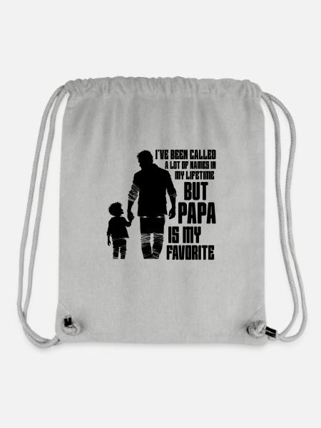 Papa Vater Sohn Geschenkidee Called A Lot Of Names - Stanley/Stella recycelter Gym Bag - Grau meliert