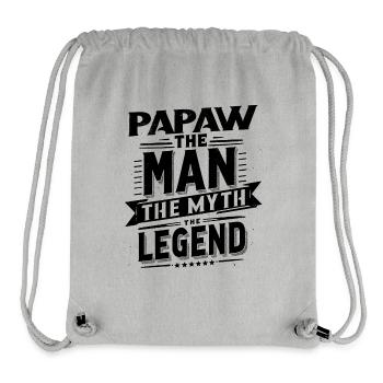 Papa Vater Opa Geschenkidee Papaw Spruch Humor - Stanley/Stella recycelter Gym Bag - Grau meliert - Vorne