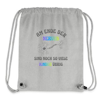 At the end of your nerves - Stanley/Stella Recycled Gym Bag - heather grey - Front