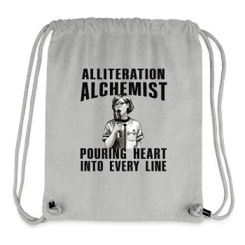 Alliteration Alchemist Poetry Slam - Stanley/Stella Recycled Gym Bag - heather grey - Front