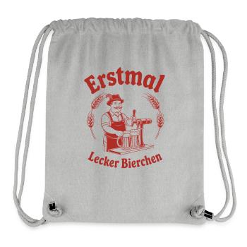 Erstmal lecker Bierchen - Stanley/Stella recycelter Gym Bag - Grau meliert - Vorne