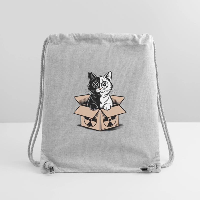 Le chat dans une boîte de Schrödinger : la déclaration du nerd quantique Sac à cordon recyclé Stanley/Stella