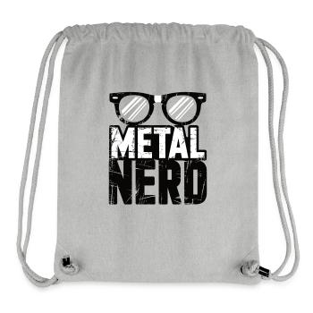 Metal Nerd – La science rencontre les sons durs - Sac à cordon recyclé Stanley/Stella - gris chiné - Devant
