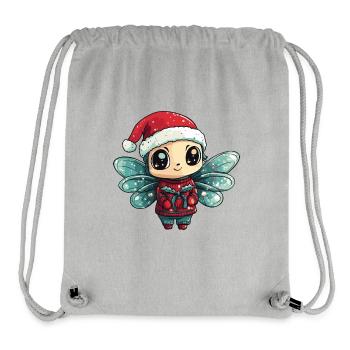 Libelle Weihnachten - Stanley/Stella recycelter Gym Bag - Grau meliert - Vorne