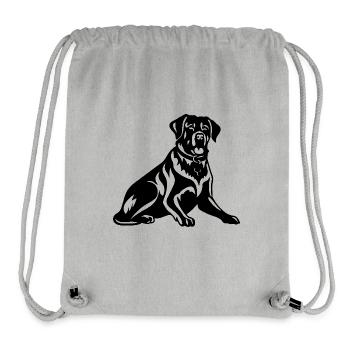 Rottweiler Hund - Stanley/Stella recycelter Gym Bag - Grau meliert - Vorne