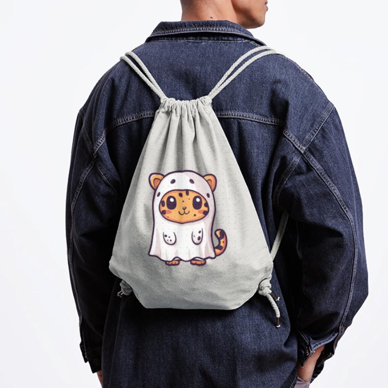 Leopard Halloween Comic Ghost Stanley/Stella Recycled Gym Bag