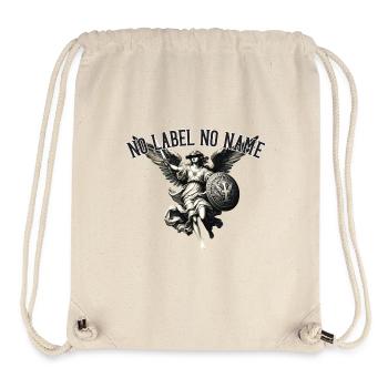 NO LABEL NO NAME Zensierter Schutzengel Kunstwerk - Stanley/Stella recycelter Gym Bag - Naturweiß - Vorne