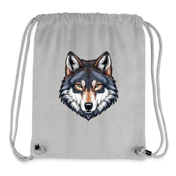 Loup - Sac à cordon recyclé Stanley/Stella - gris chiné - Devant