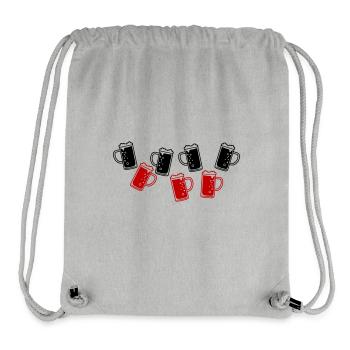 Beer mug of beer icon - Stanley/Stella Recycled Gym Bag - heather grey - Front