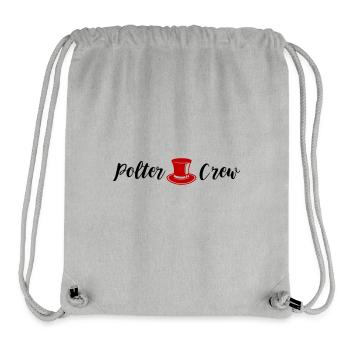 Polter Crew Verlobung Hochzeit - Stanley/Stella recycelter Gym Bag - Grau meliert - Vorne