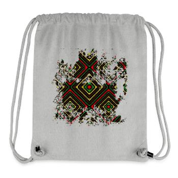 Ethno pattern Africa - Stanley/Stella Recycled Gym Bag - heather grey - Front
