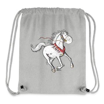 Cheval Arabe Mignon - Chevaux - Sac à cordon recyclé Stanley/Stella - gris chiné - Devant