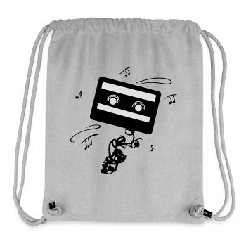 Kassette - Stanley/Stella recycelter Gym Bag - Grau meliert - Vorne
