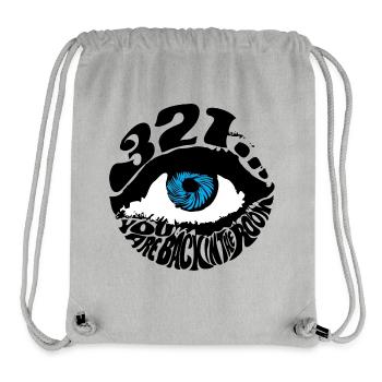 Hypnosis Eye 321 vous êtes de retour dans la salle psychédélique - Sac à cordon recyclé Stanley/Stella - gris chiné - Devant