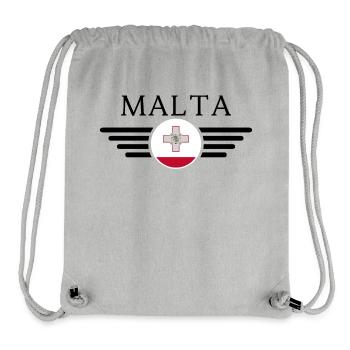 Malta Stil T-Shirt - Stanley/Stella recycelter Gym Bag - Grau meliert - Vorne