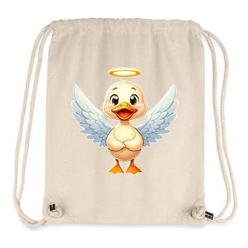 Süße Ente Erpel Engel Heiligenschein - Stanley/Stella recycelter Gym Bag - Naturweiß - Vorne