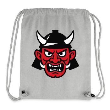 Samurai Devil - Stanley/Stella recycelter Gym Bag - Grau meliert - Vorne