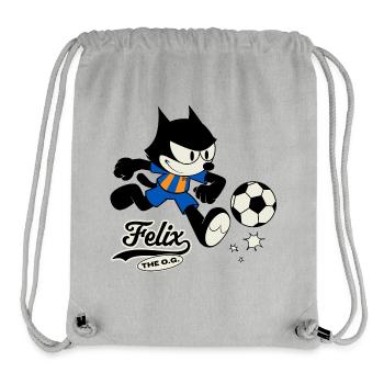 Felix The Cat Soccer Design - Stanley/Stella Recycled Gym Bag - heather grey - Front