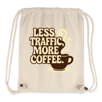 Verkehr vs. Café: Der Lebensstil des Homeoffice - Stanley/Stella recycelter Gym Bag - Naturweiß - Vorne