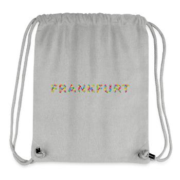T-shirt Francfort – Skyline Love - Sac à cordon recyclé Stanley/Stella - gris chiné - Devant