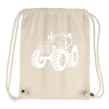 Traktor Symbol Farmer - Stanley/Stella recycelter Gym Bag - Naturweiß - Vorne