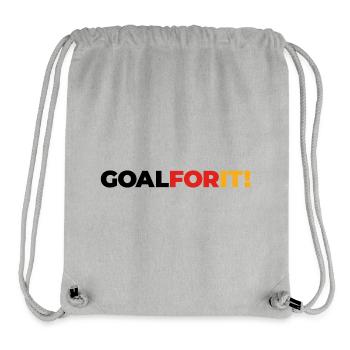 Deutsche Sport Mannschaften - Goal For It! - Stanley/Stella recycelter Gym Bag - Grau meliert - Vorne