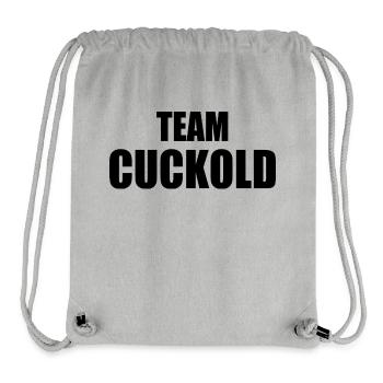 Team cuckold - Stanley/Stella Recycled Gym Bag - heather grey - Front