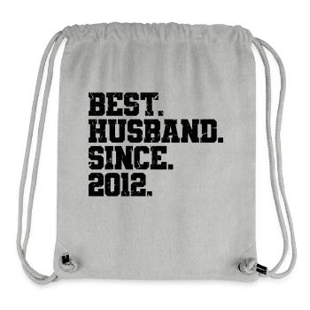 Bester Ehemann seit 2012, Geschenk zum 11-jährigen Jubiläum - Stanley/Stella recycelter Gym Bag - Grau meliert - Vorne