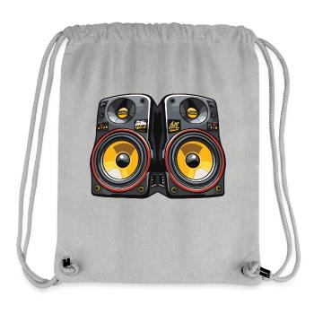 Music Boxing Symbol Bass - Stanley/Stella Recycled Gym Bag - heather grey - Front