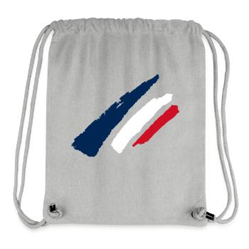 France Style Flag - Stanley/Stella Recycled Gym Bag - heather grey - Front