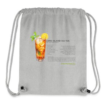 Long Island Ice Tea Design mit Rezept - Stanley/Stella recycelter Gym Bag - Grau meliert - Vorne