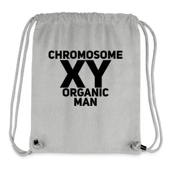 XY Chromosom - Stolzer Genetik Code Mann Männer - Stanley/Stella recycelter Gym Bag - Grau meliert - Vorne