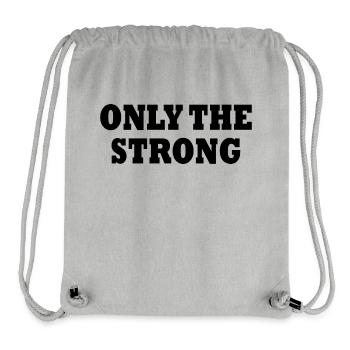 only the strong - Sac à cordon recyclé Stanley/Stella - gris chiné - Devant