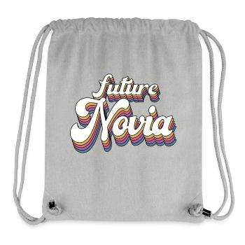 Future Novia Girlfriend Engagement Wedding Gift - Stanley/Stella Recycled Gym Bag - heather grey - Front