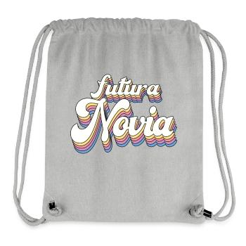 Futura Novia Girlfriend Engagement Wedding Gift - Stanley/Stella Recycled Gym Bag - heather grey - Front